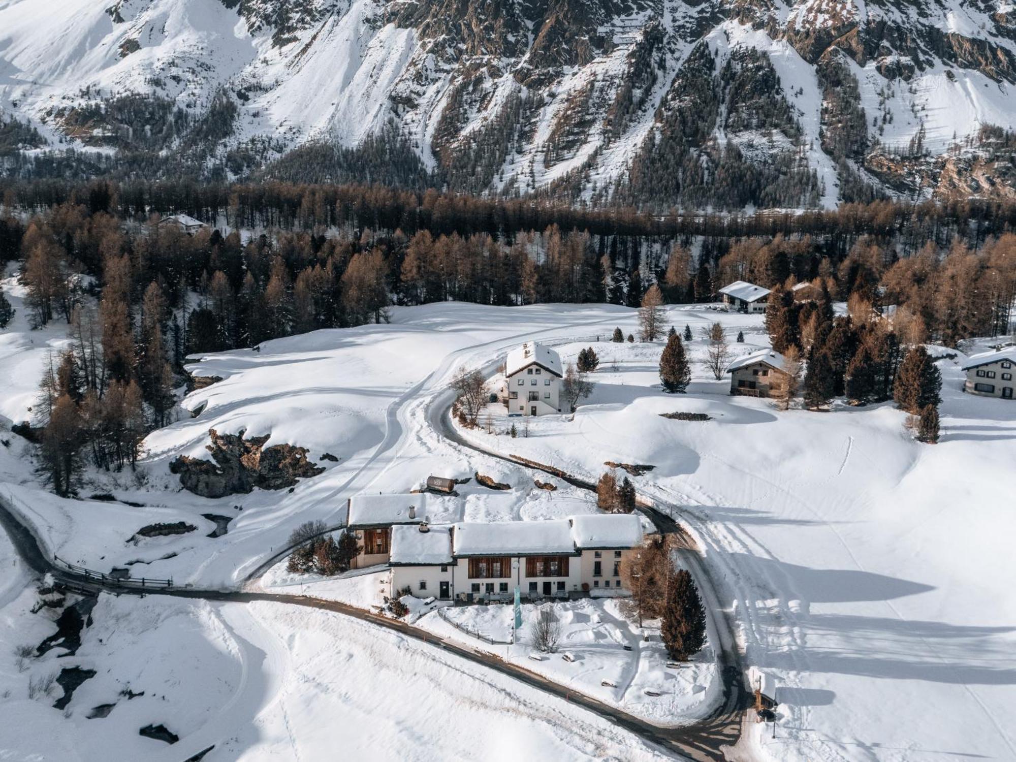 Pensiun Chesa Pool Hotel Sils Maria Exterior foto