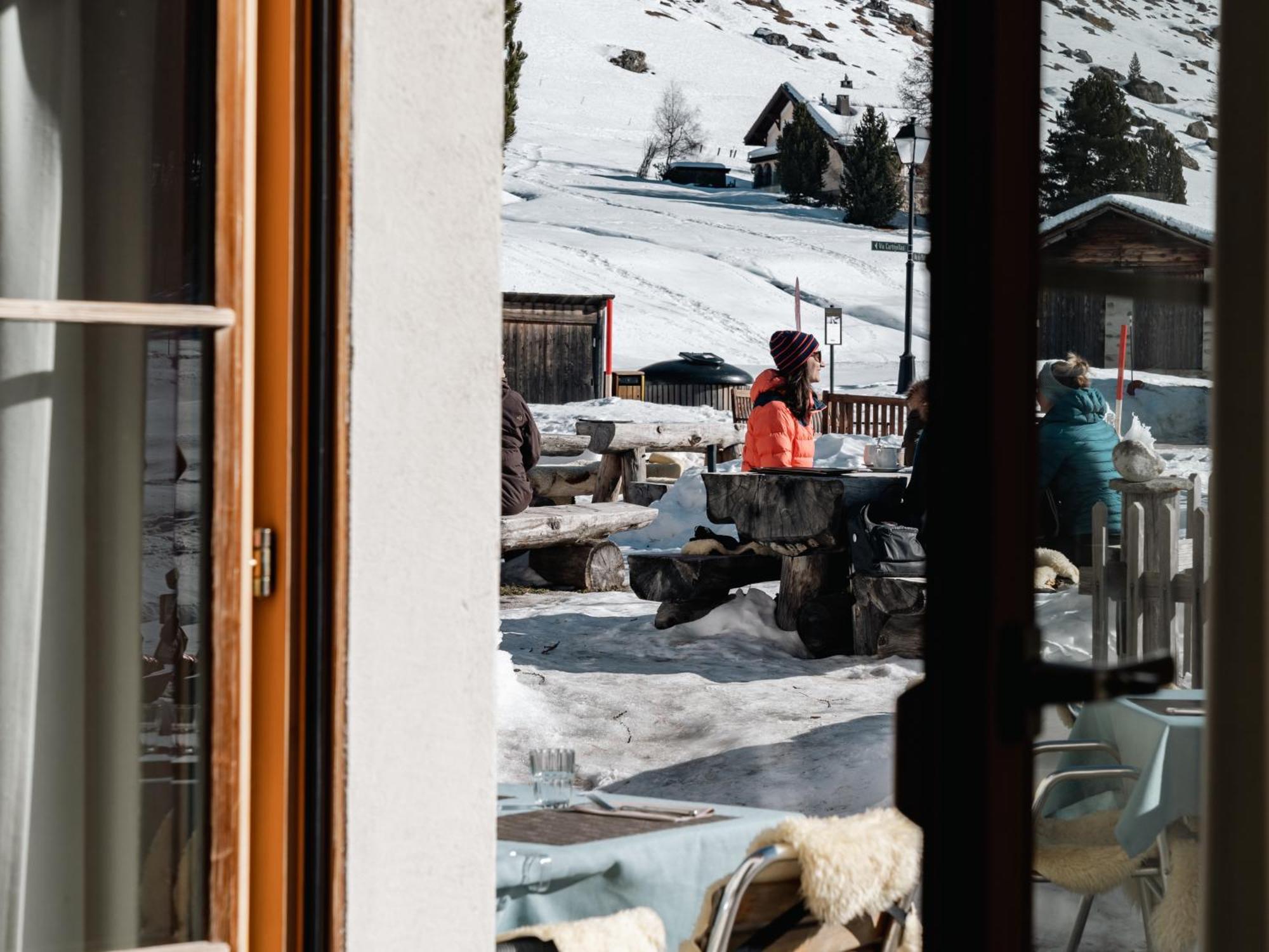Pensiun Chesa Pool Hotel Sils Maria Exterior foto
