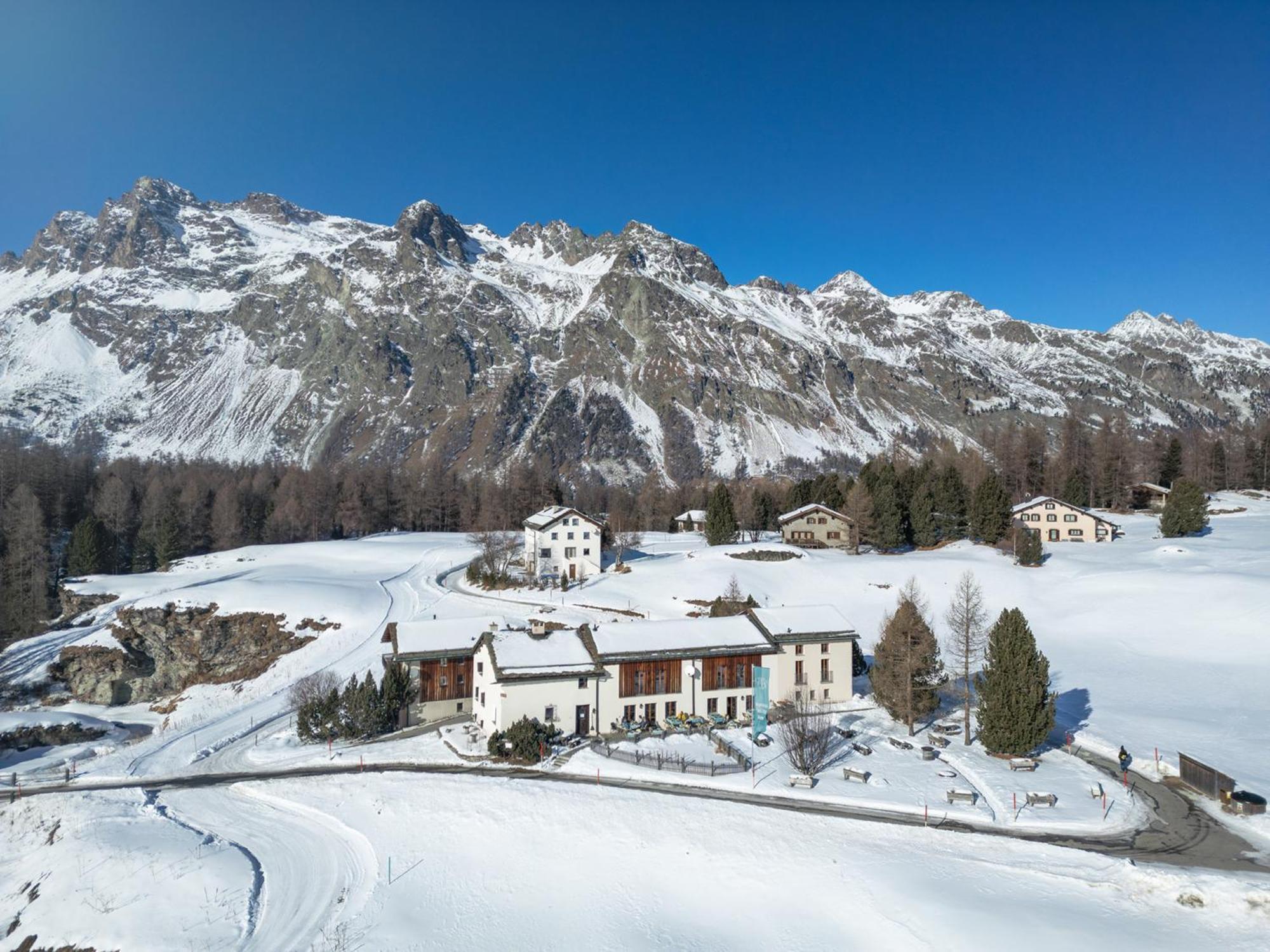 Pensiun Chesa Pool Hotel Sils Maria Exterior foto