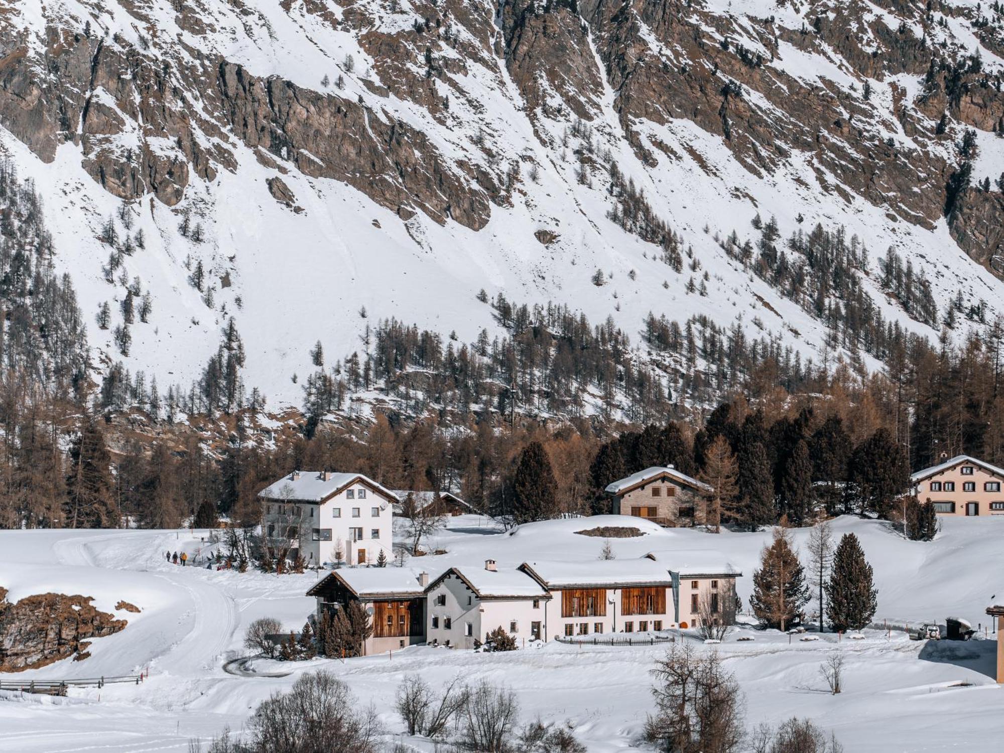 Pensiun Chesa Pool Hotel Sils Maria Exterior foto