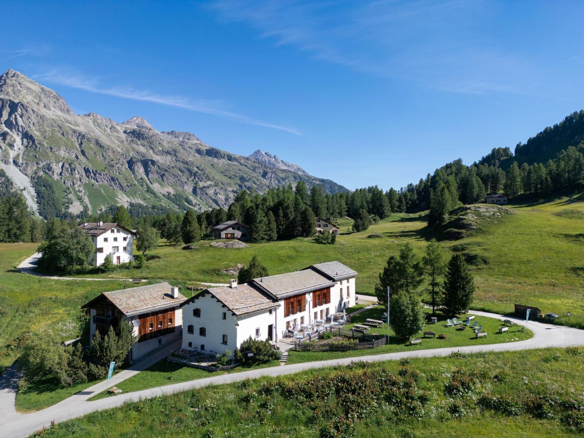 Pensiun Chesa Pool Hotel Sils Maria Exterior foto