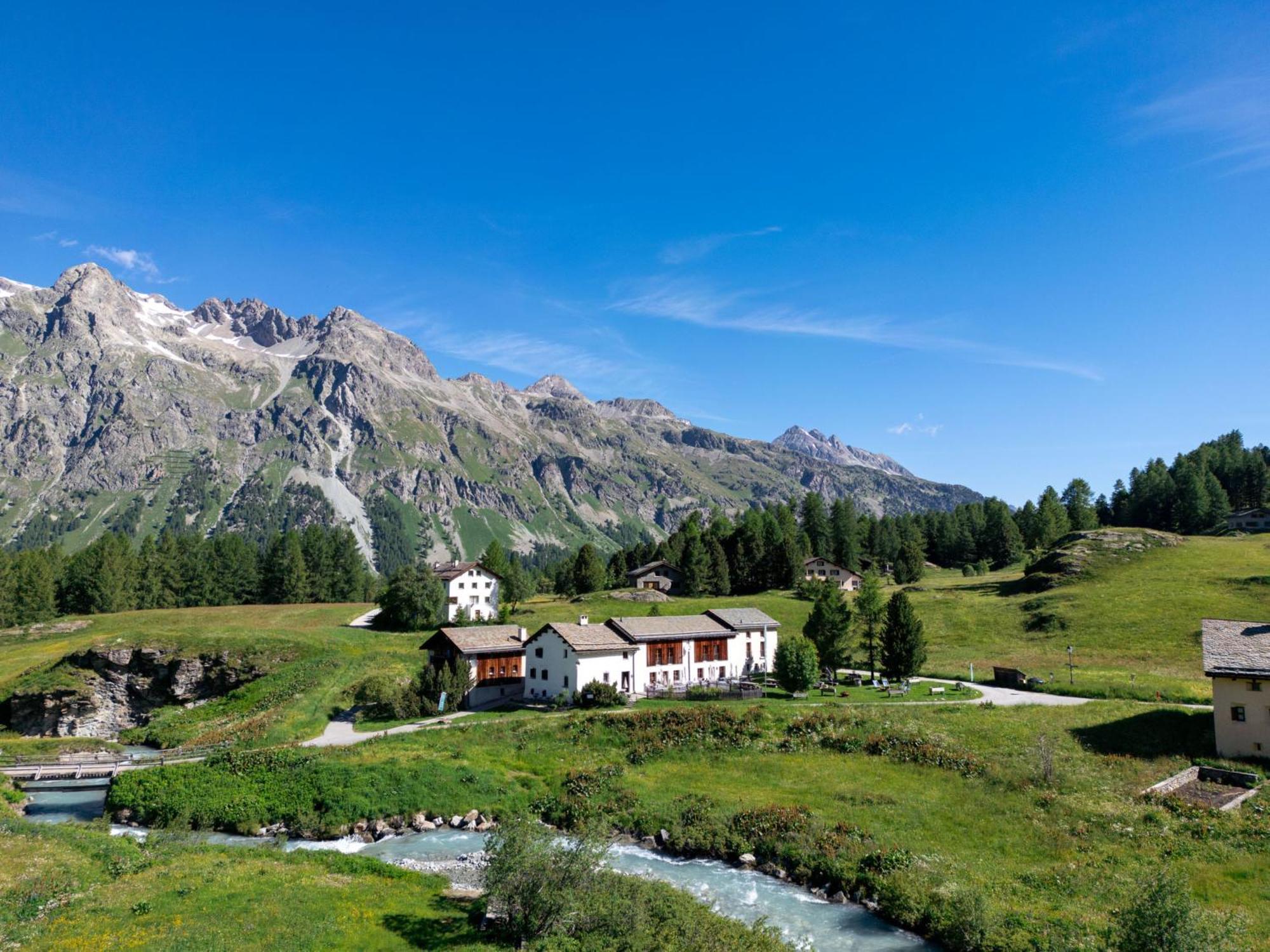 Pensiun Chesa Pool Hotel Sils Maria Exterior foto