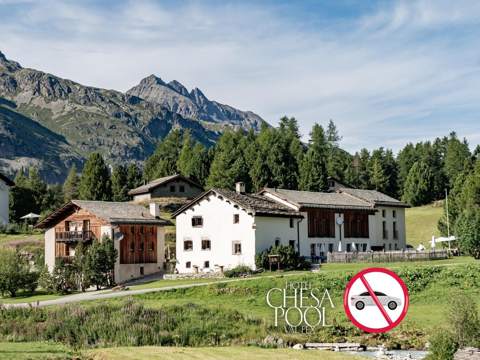 Pensiun Chesa Pool Hotel Sils Maria Exterior foto